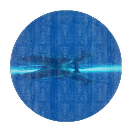 Delphine und Reflexion, blaue Ozeane Schneidebrett