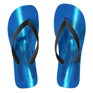 Delphine und Reflexionen Badesandalen