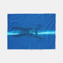 Delphine und Reflexionen Fleecedecke