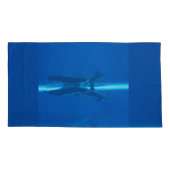 Delphine und Reflexionen Kissenbezug (Rückseite-Links)