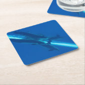 Delphine und Reflexionen Untersetzer (angewinkelt)