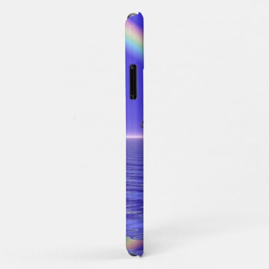 Delphine und Regenbogen Case-Mate iPhone Hülle (Hinten/Rechts)