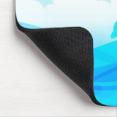 Delphine und Regenbogen Mousepad (Ecke)