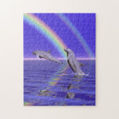 Delphine und Regenbogen Puzzle (Vertikal)