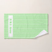 Delphine und Segelboote, grün weiß Badhandtuch Set (Handtuch)