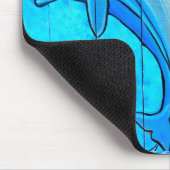 Delphine und tropische Fischmousepad Mousepad (Ecke)