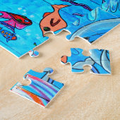 Delphine und tropische Fischpuzzle Puzzle (Seite)