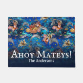 Delphine Underwater Ahoy Matey Fußmatte (Vorderseite)