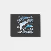 Delphine / Unsere Ozeane Gerettet Post-it Klebezettel (Vorderseite)