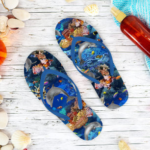 Delphine unter Wasser Badesandalen