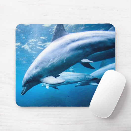 Delphine Unterwasser Mousepad (Mit Mouse)