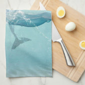 Delphine: Wasserfarbe Geschirrtuch (Viertel Falte)