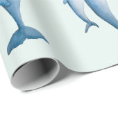 Delphine Wasserfarbmuster Geschenkpapier (Rolleneckpunkt)