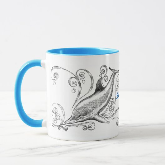 "Delphine Wecker-Tasse der Holzkohlen-II" Tasse (Links)