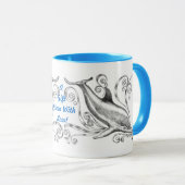 "Delphine Wecker-Tasse der Holzkohlen-II" Tasse (VorderseiteRechts)