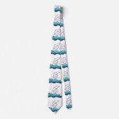 Delphine zeichnend Krawatte (Vorderseite)