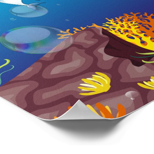 Delphinen-Poster Poster (Ecke)