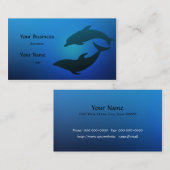 Delphinen-Visitenkarte Visitenkarte (Vorne/Hinten)