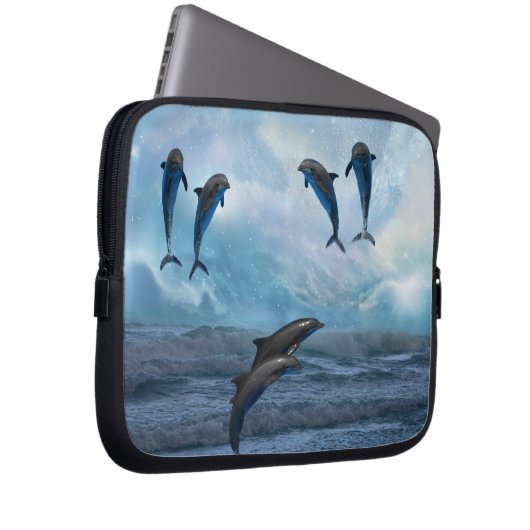 Delphinfantasie Laptopschutzhülle (Vorne Rechts)