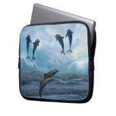 Delphinfantasie Laptopschutzhülle (Vorderseite Links)