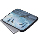 Delphinfantasie Laptopschutzhülle (Vorne Knopf)