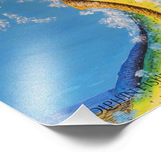 Delphinfisch Fotodruck (Ecke)