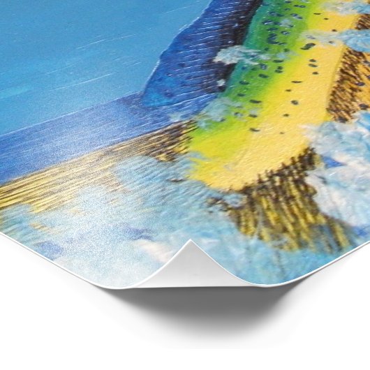 Delphinfisch Fotodruck (Ecke)