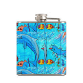 Delphinflasche Flachmann (Rückseite)