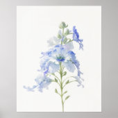 Delphinium Birth Blume Poster (Vorne)