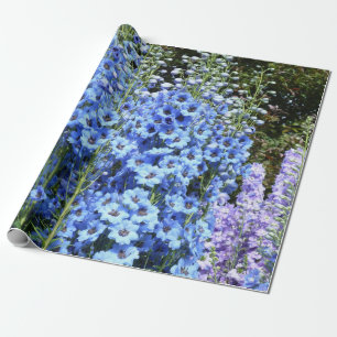 Delphinium Blume Gartengarten Geschenkpapier
