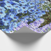 Delphinium Blume Gartengarten Geschenkpapier (Ecke)