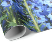 Delphinium Blume Gartengarten Geschenkpapier (Rolleneckpunkt)