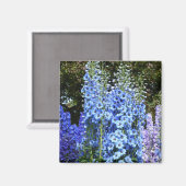 Delphinium Blume Gartengarten Magnet (Vorderseite/Rückseite)