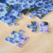 Delphinium Blume Gartengarten Puzzle (Seite)
