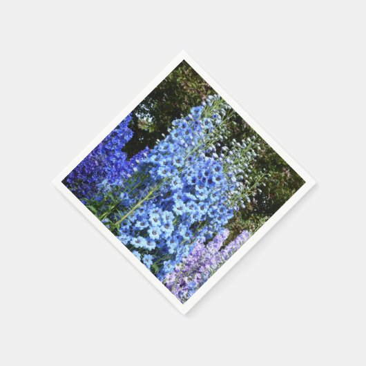 Delphinium Blume Gartengarten Serviette (Ecke)