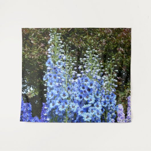 Delphinium Blume Gartengarten Wandteppich (Vorderseite (Horizontal))