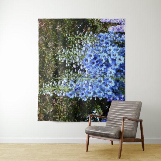 Delphinium Blume Gartengarten Wandteppich (Beispiel)