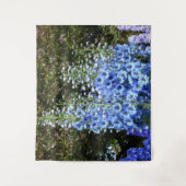 Delphinium Blume Gartengarten Wandteppich (Vorderseite)