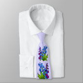 Delphinium-Blume Krawatte (Gebunden)