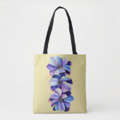 Delphinium-Blume Lässig Chic Fashion Tasche (Vorderseite)