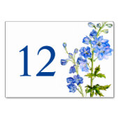 Delphinium Blume Locarno Tischnummer (Rückseite)