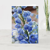Delphinium-Blumen-Gruß-Karte Karte (Vorderseite)