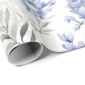 Delphinium Floral Geschenkpapier (Rolleneckpunkt)