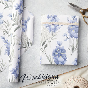 Delphinium Floral Geschenkpapier