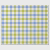 Delphinium Gingham - Wrapping Paper Geschenkpapier (Flach)