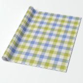 Delphinium Gingham - Wrapping Paper Geschenkpapier (Ungerollt)
