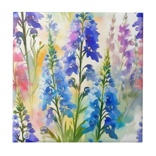 Delphinium Impressionist Fliese (Vorderseite)