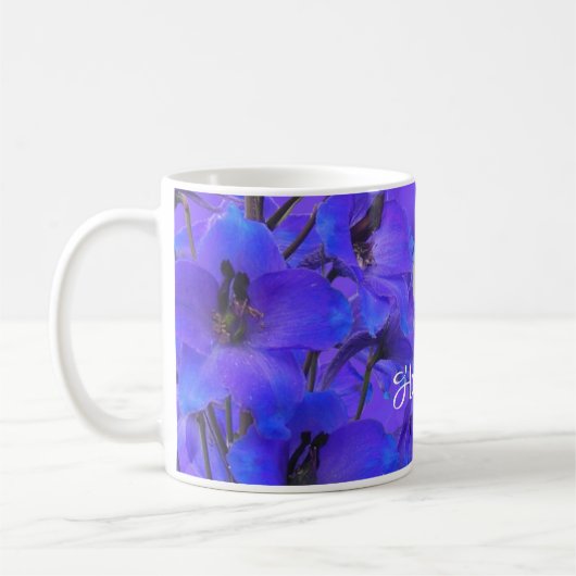 Delphinium Jubiläum Tasse zum "eigenen besonderen  (Links)