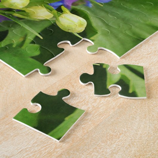 Delphinium Larkspur Blume Medium Puzzle (Seite)