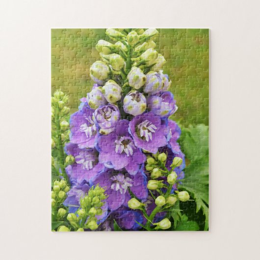 Delphinium Larkspur Blume Medium Puzzle (Vertikal)